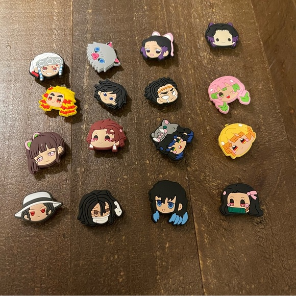 16-teiliges Demon Schuhanstecker Set - Süße Cartoon Charmes Für Kinderschuhe